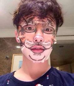 明星可爱动物面膜,可爱动物造型引领护肤新潮流